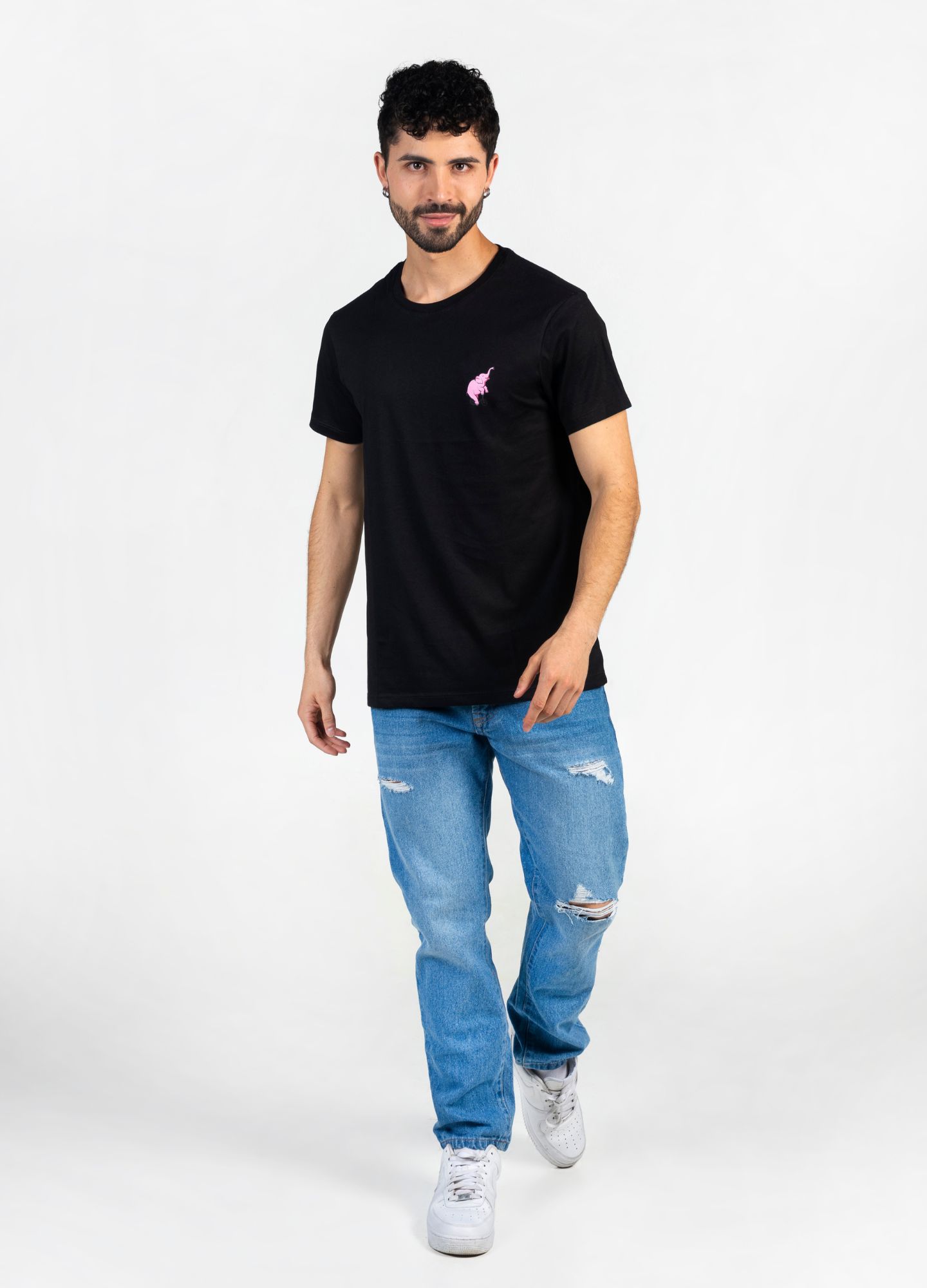 ELEFANTE ROSA T-SHIRT / NEGRO - CIAMPINO