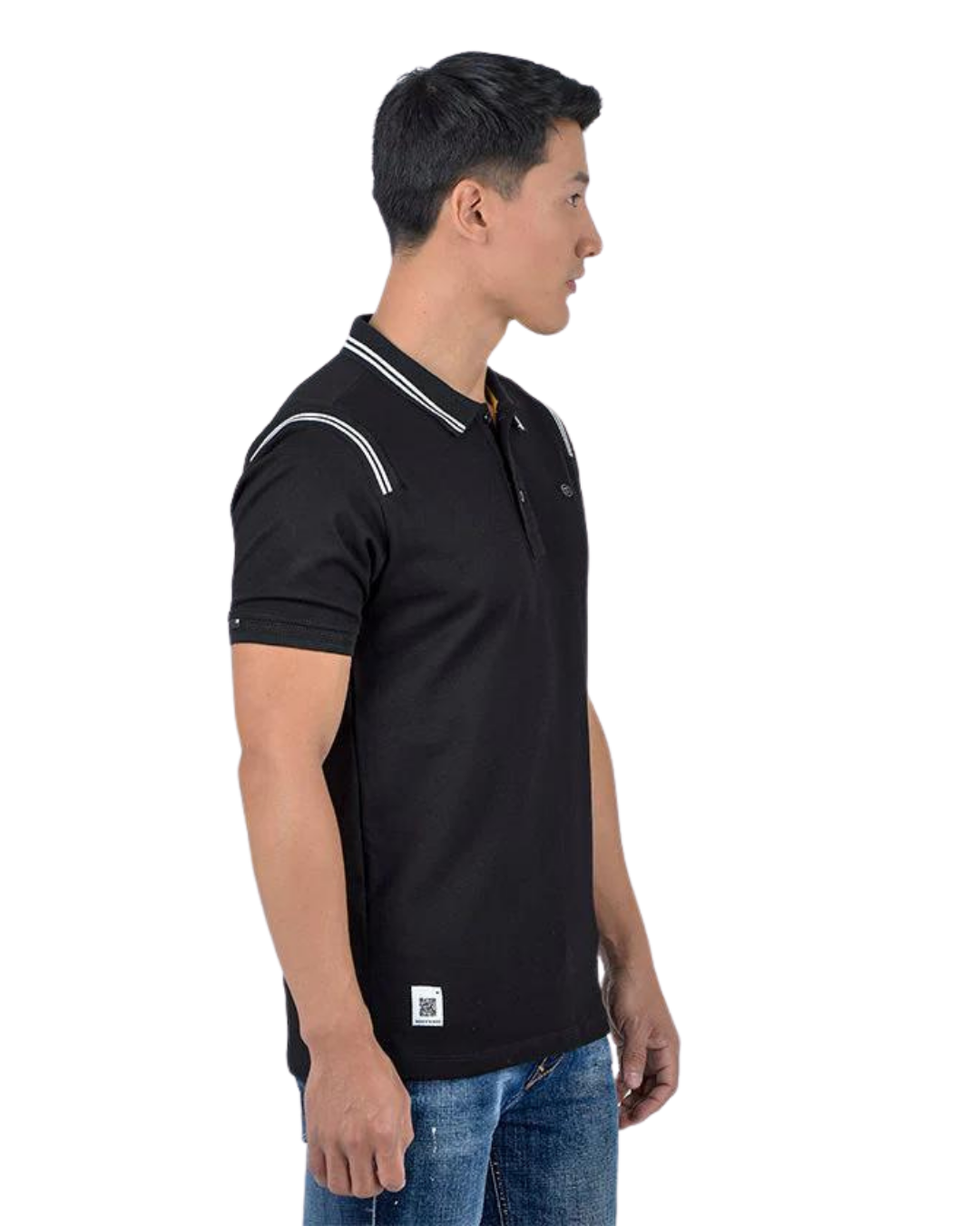 POLO NEGRA TONAL - ROOTT+CO