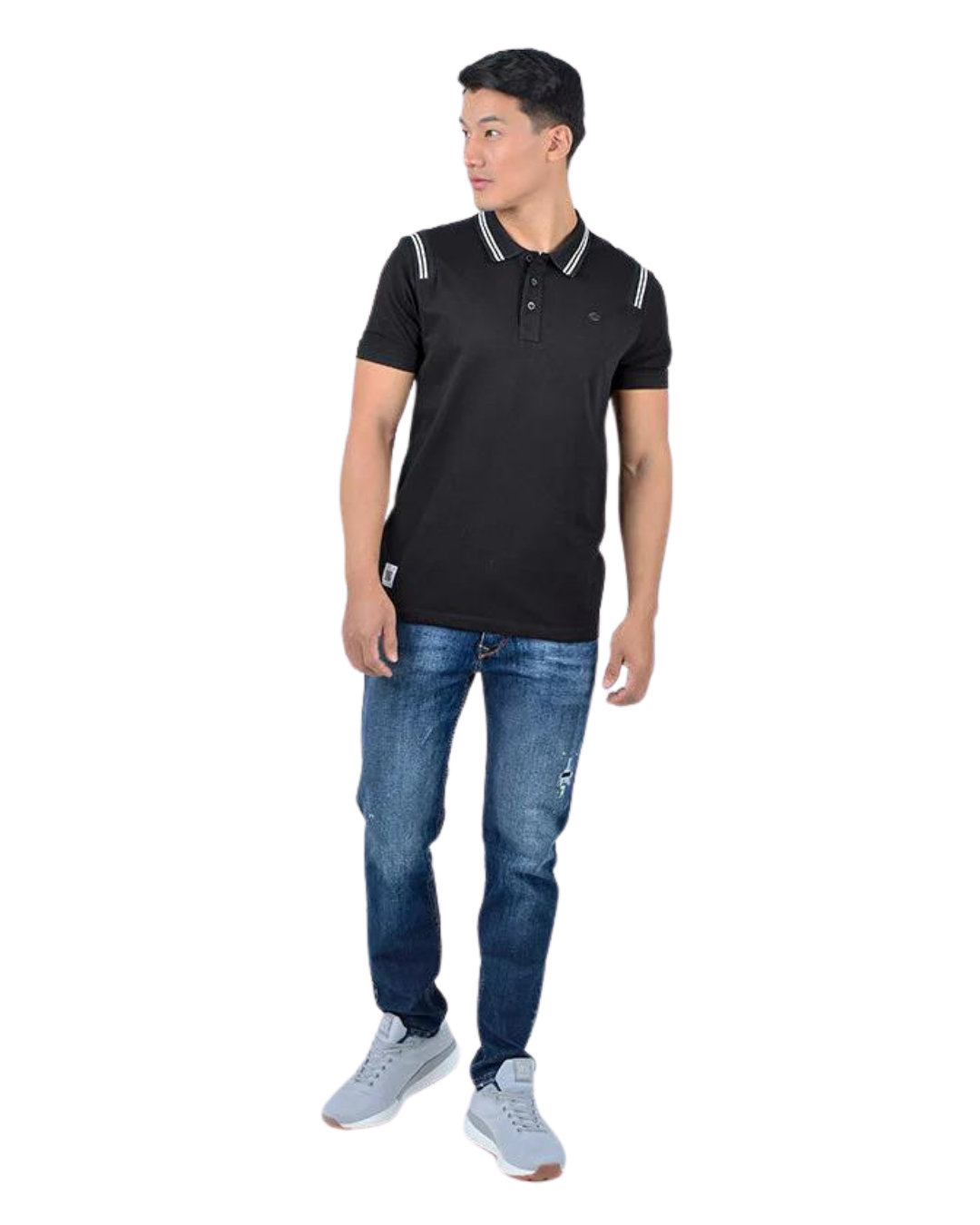 POLO NEGRA TONAL - ROOTT+CO