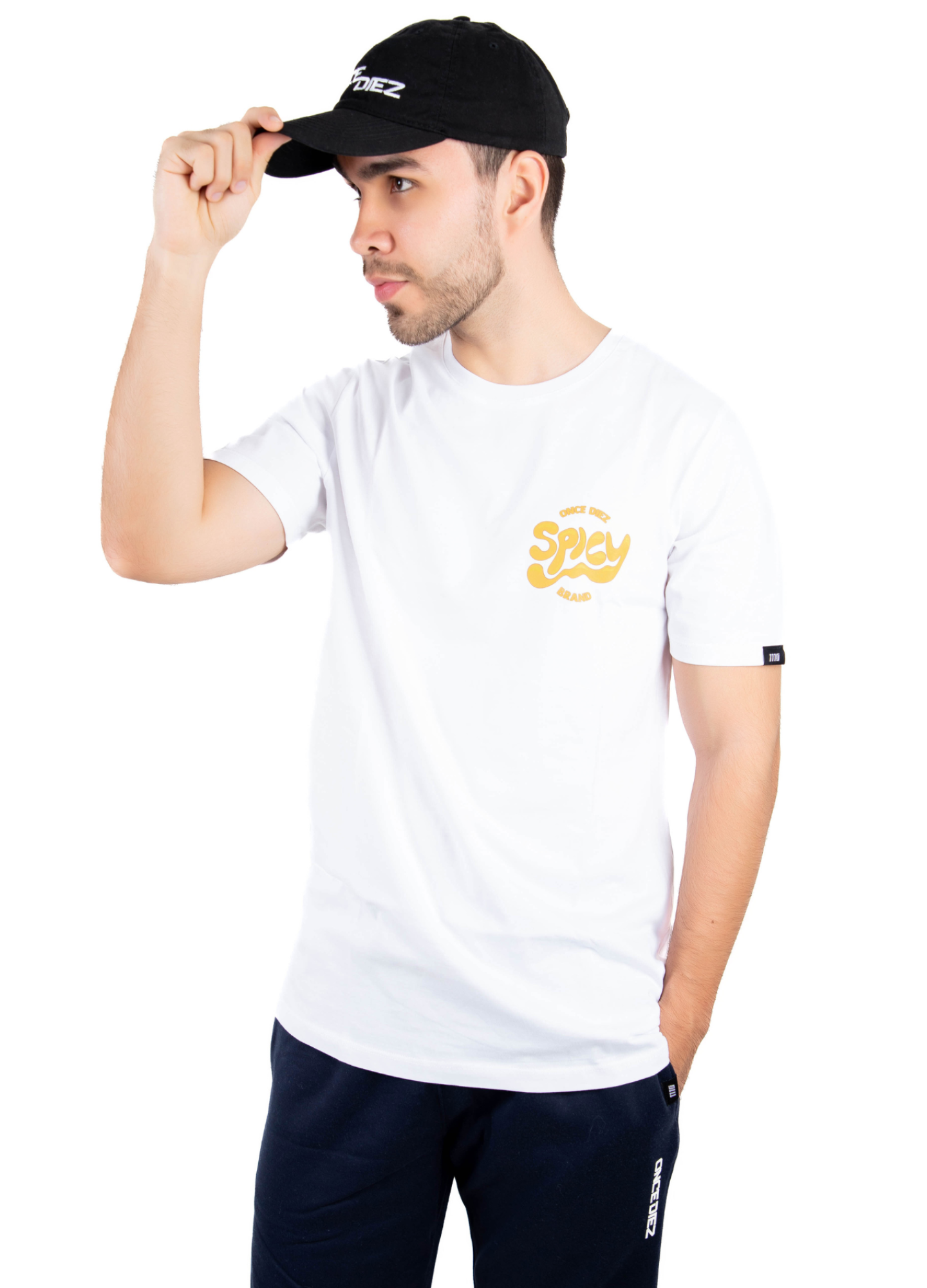 SPICY BRAND T-SHIRT / BLANCO - ONCE DIEZ