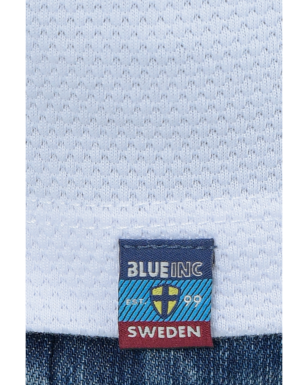 T-SHIRT BLANCA TEXTURED - BLUE INC