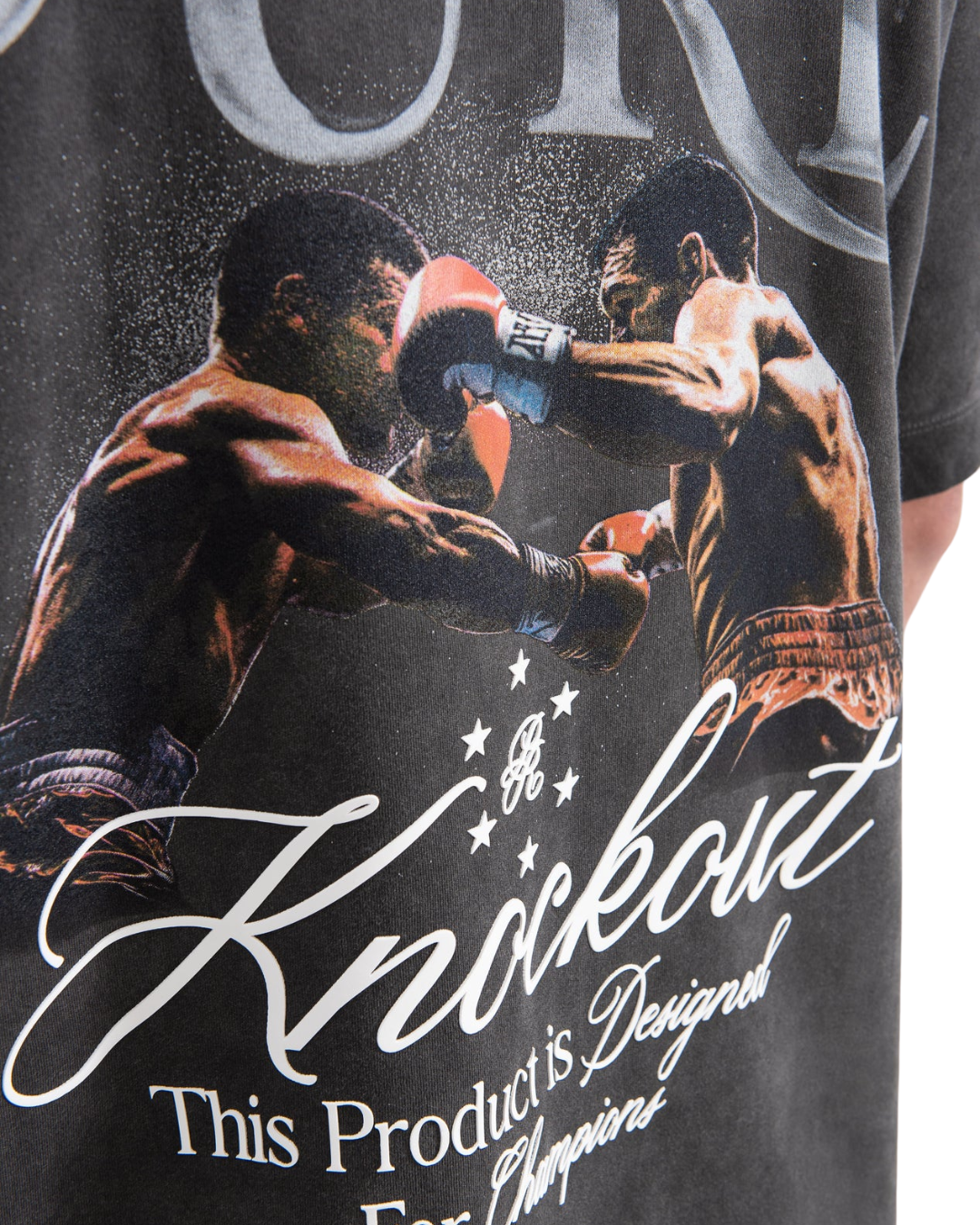 KNOCKOUT BLACK FIGTH T-SHIRT - PURE