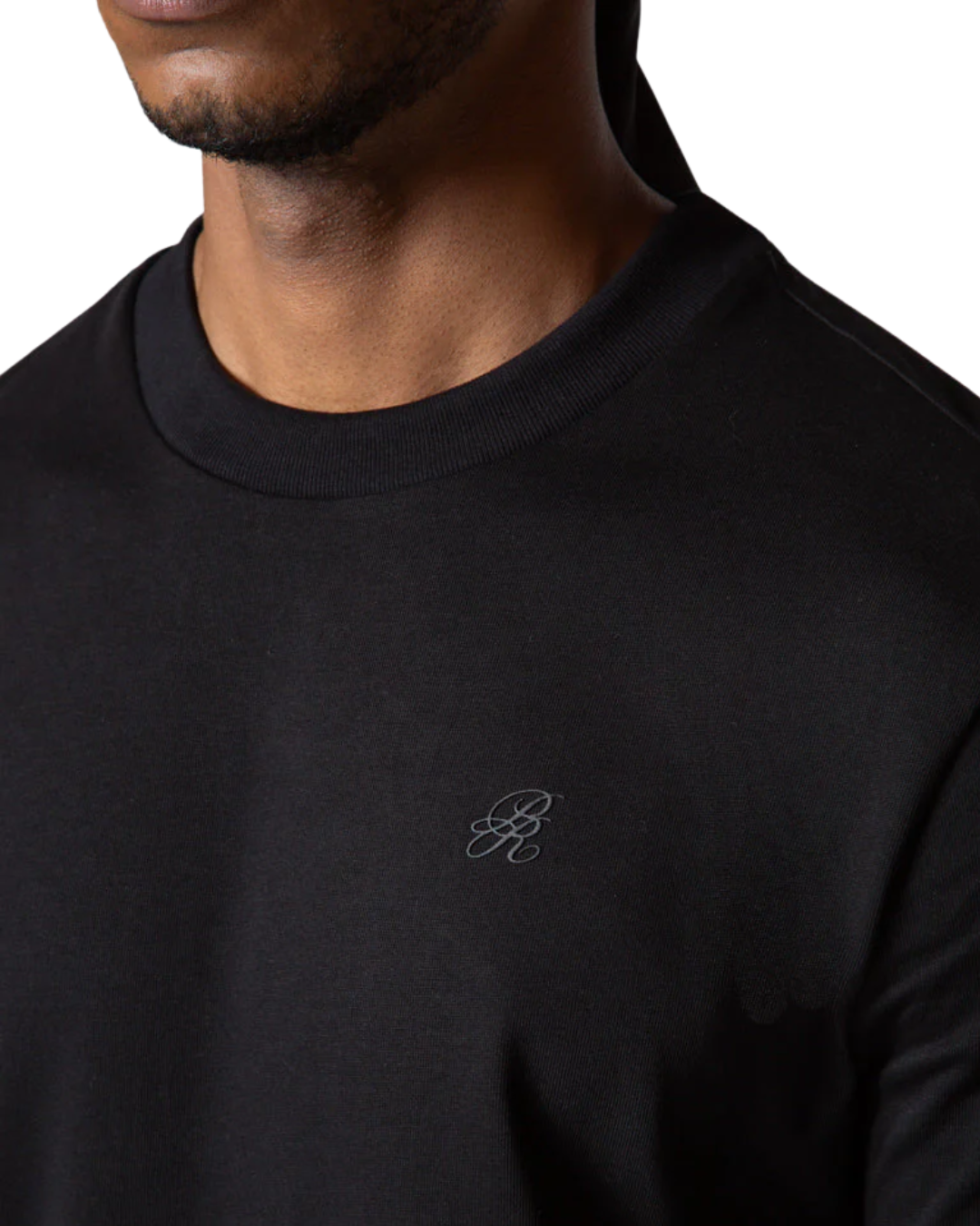 DOPAMINE BLACK SLIM T-SHIRT