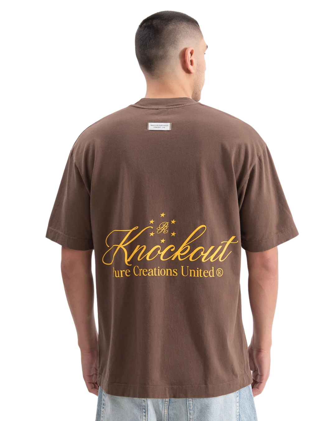 KNOCKOUT BROWN T-SHIRT - PURE