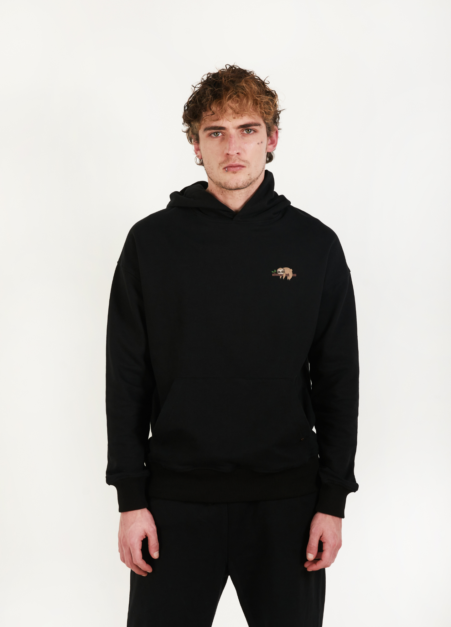 HOODIE BASIC UNISEX / NEGRO - CIAMPINO