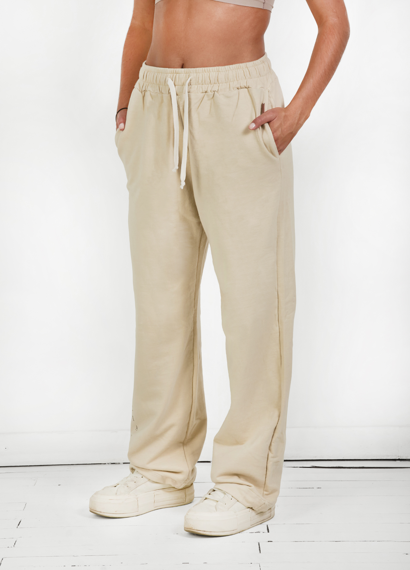 PANTALON BASIC CREMA UNISEX - CIAMPINO