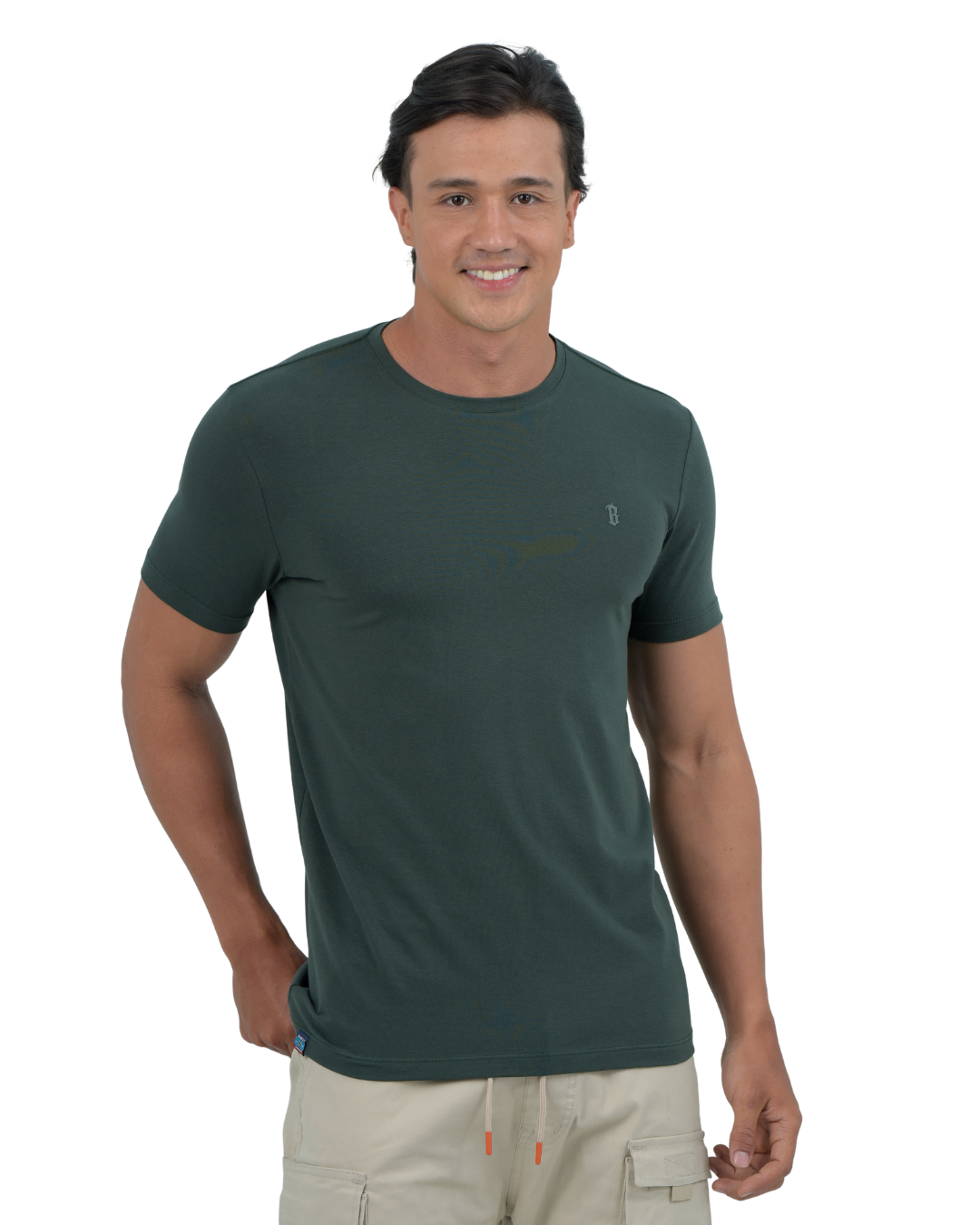 CAMISETA BASICA VERDE - BLUE INC