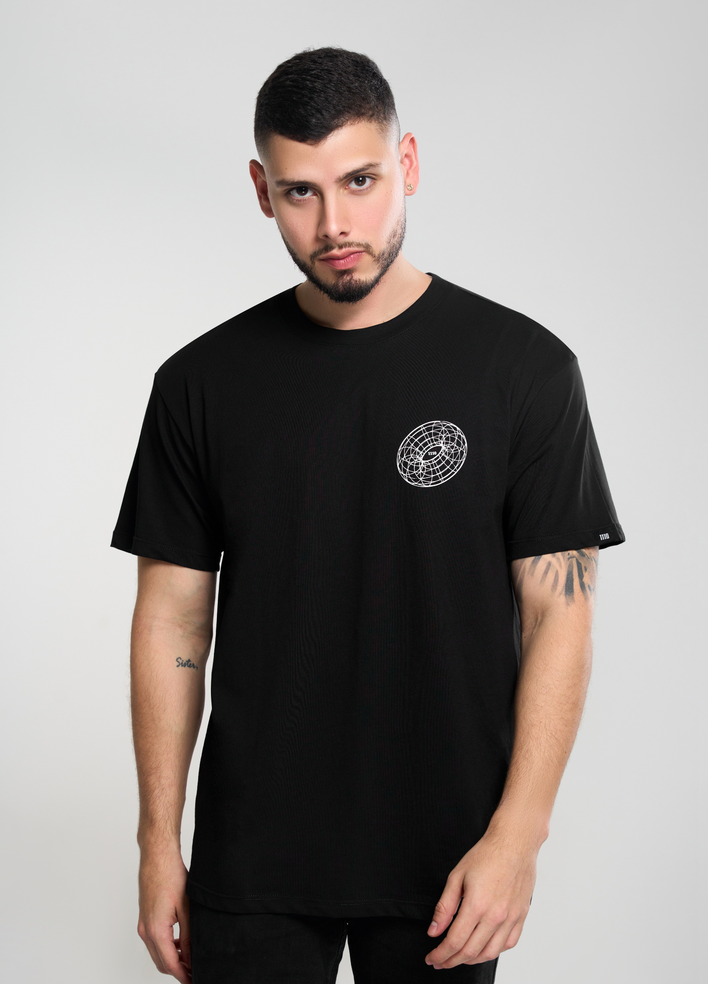 1110 THEORY T-SHIRT / NEGRO - ONCE DIEZ