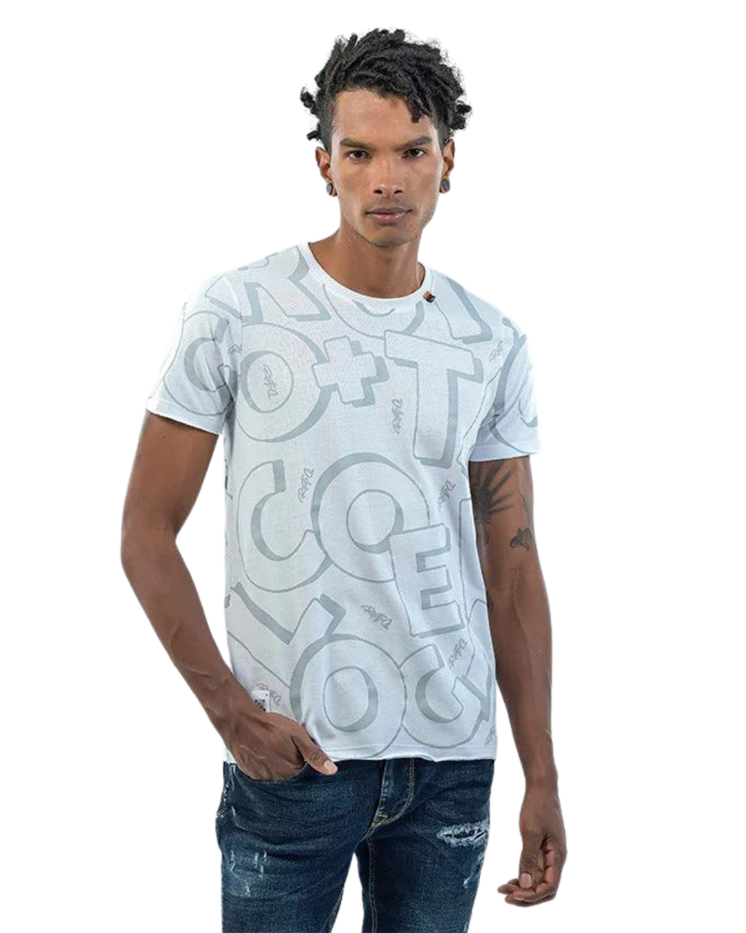 CAMISETA WHITE WATERMARK- ROOTT+CO