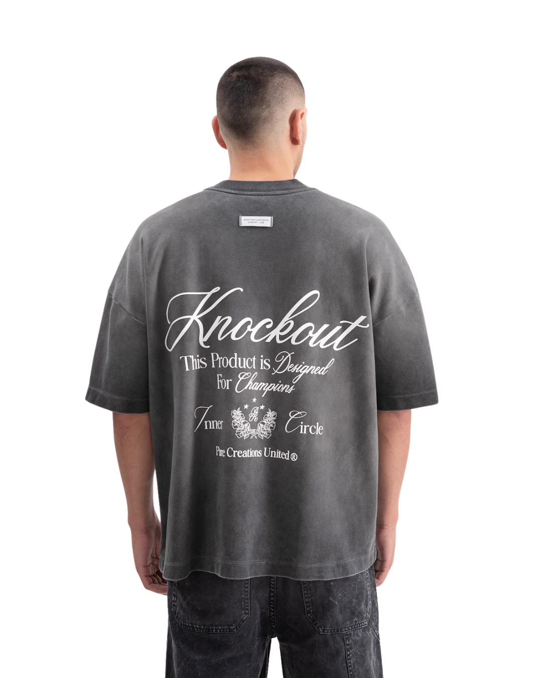 KNOCKOUT ACID GRAY T-SHIRT