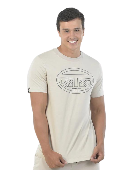 CAMISETA R+C  BEIGE- ROOTT+CO