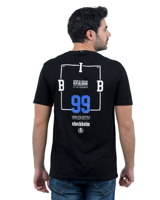 T-SHIRT NEGRA STOCKHOLM 99 - BLUE INC