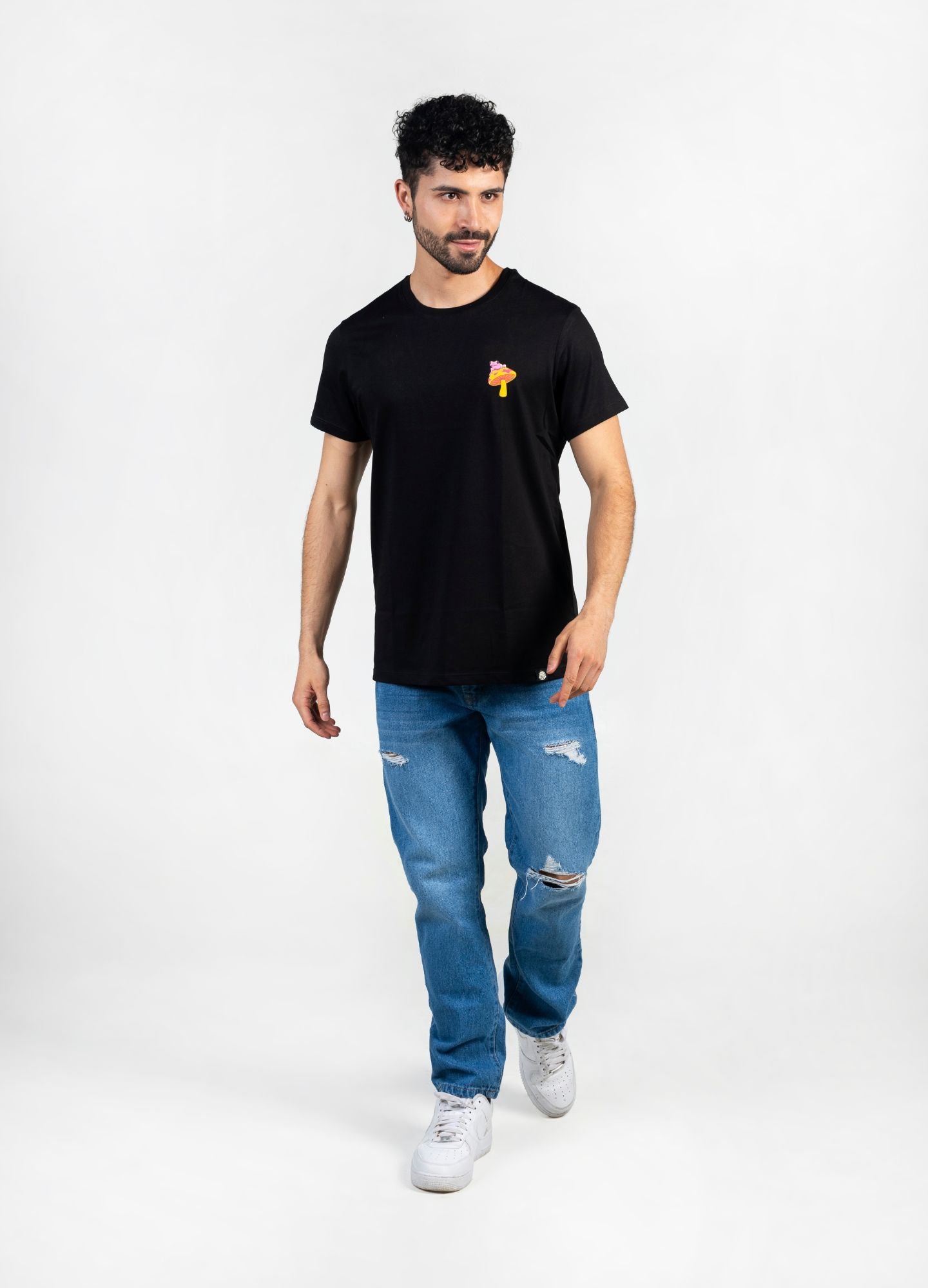 FUNGI T-SHIRT / NEGRO - CIAMPINO