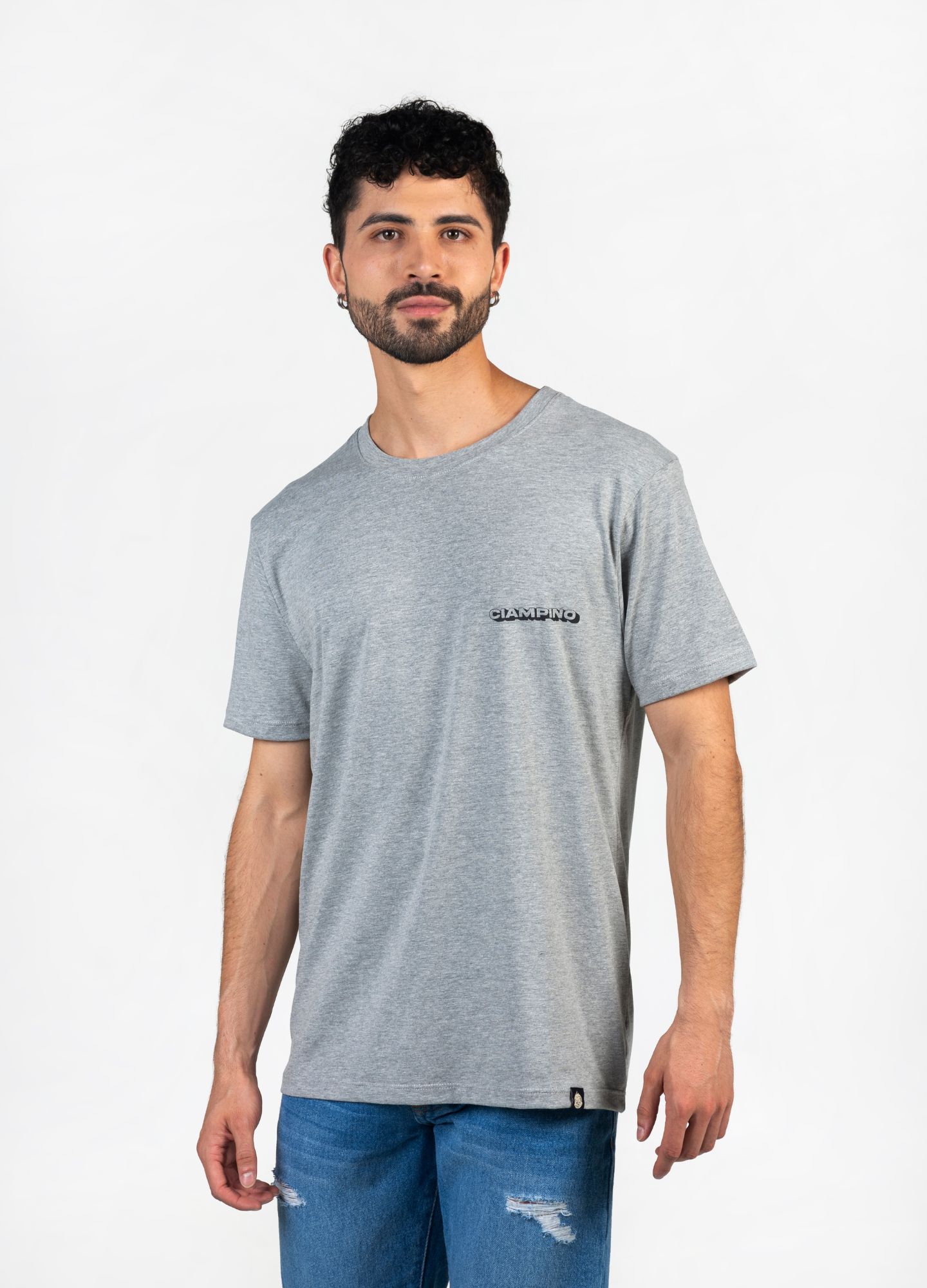 SILUETA PEREZOSO T-SHIRT / GRIS - CIAMPINO