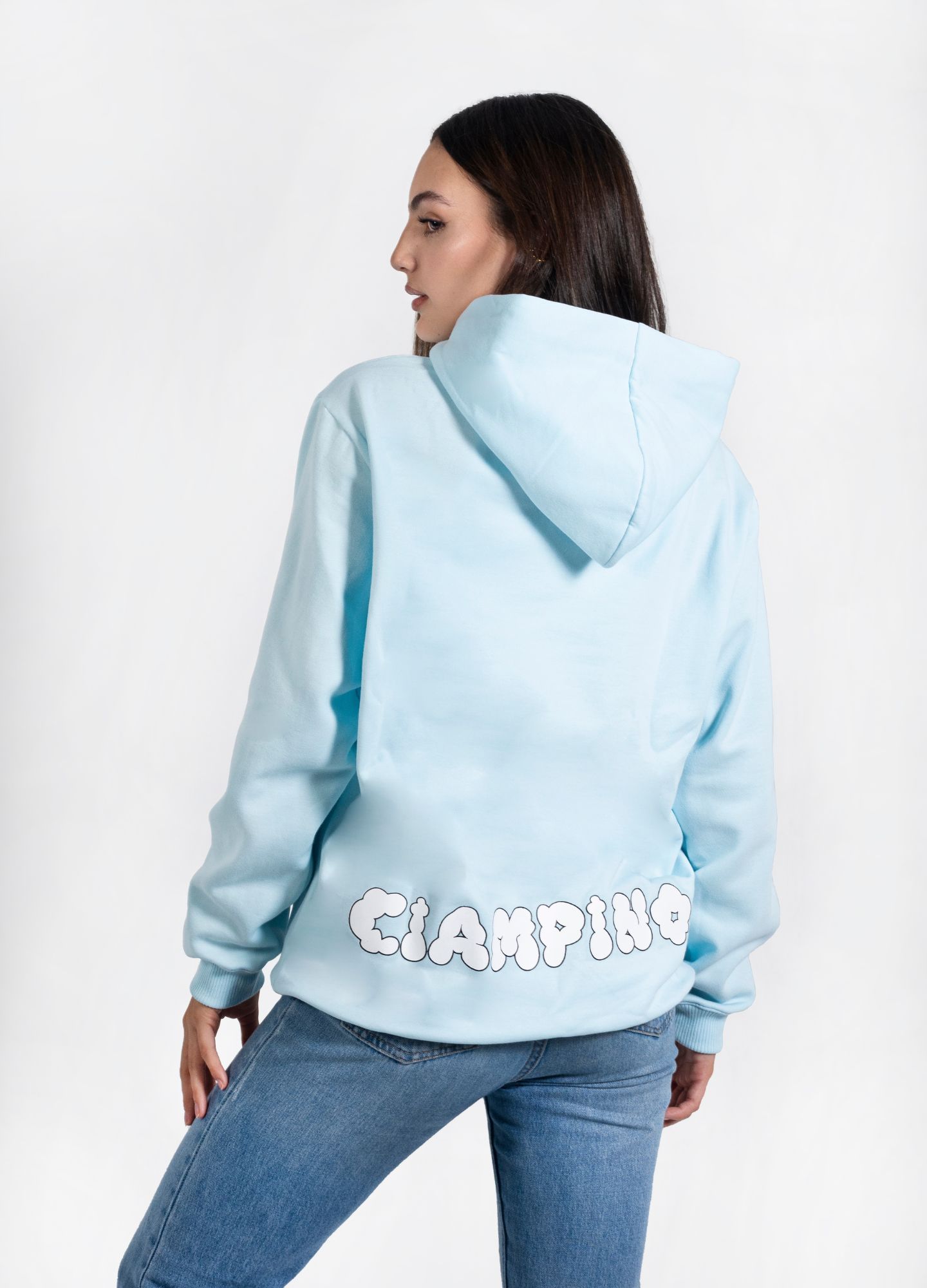 HOODIE UNISEX / CELESTE - CIAMPINO