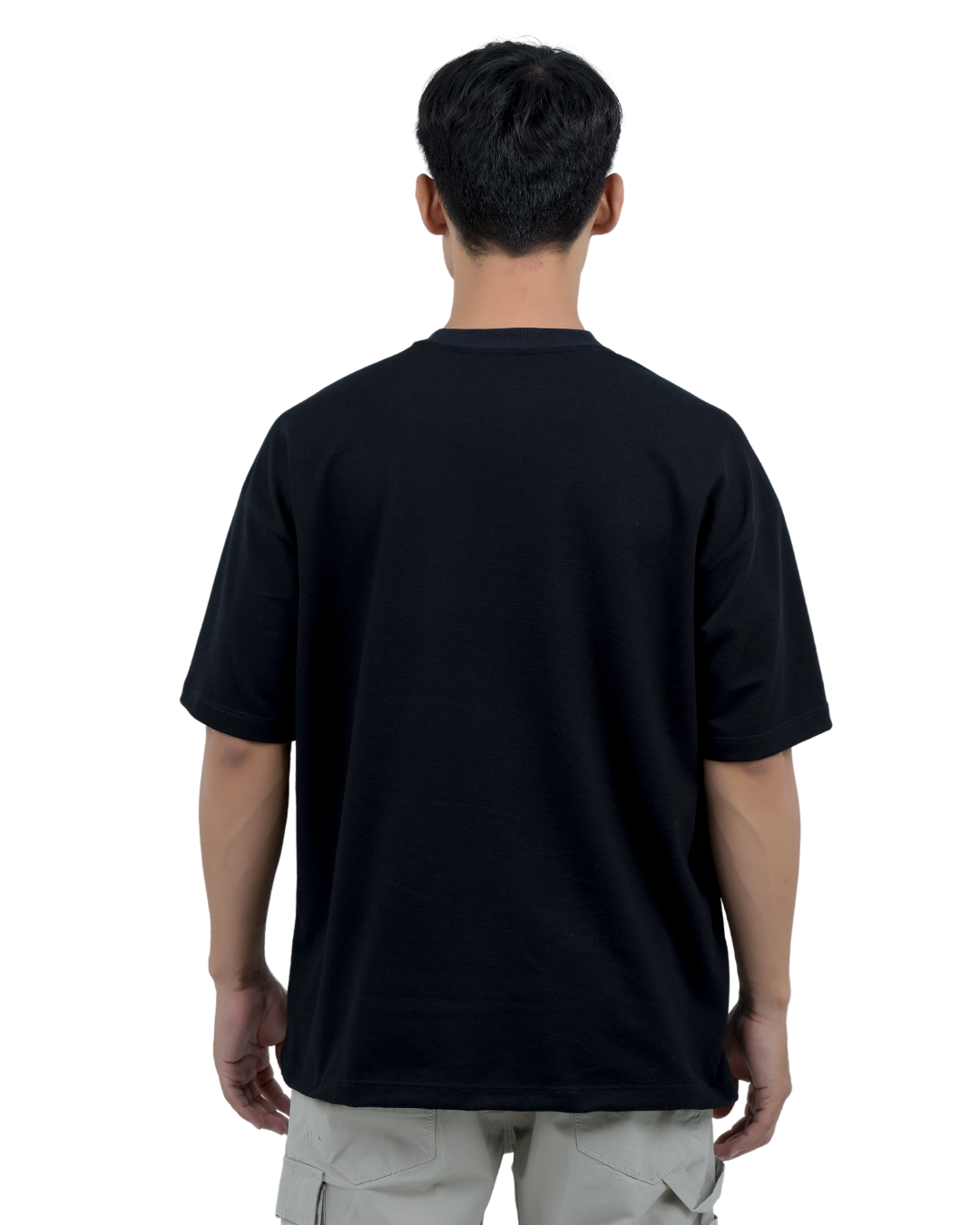 T-SHIRT NEGRA STOCKHOLM TEXTURED - BLUE INC