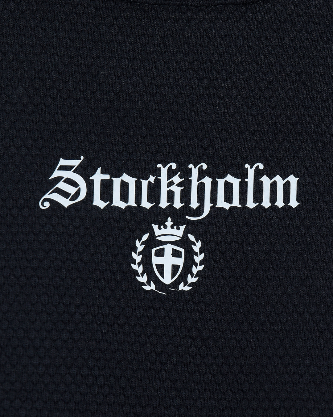 T-SHIRT NEGRA STOCKHOLM TEXTURED - BLUE INC