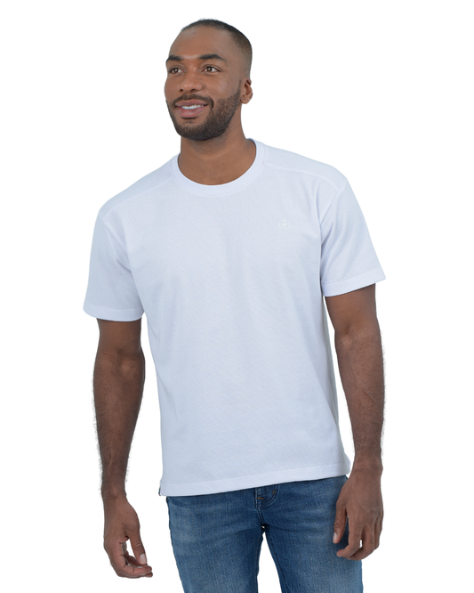 T-SHIRT BLANCA TEXTURED - BLUE INC