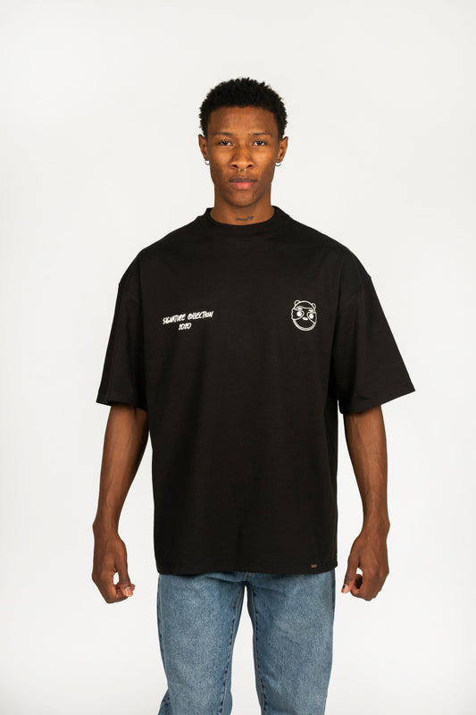 SIGNATURE T-SHIRT OVERSIZE / NEGRO- CIAMPINO