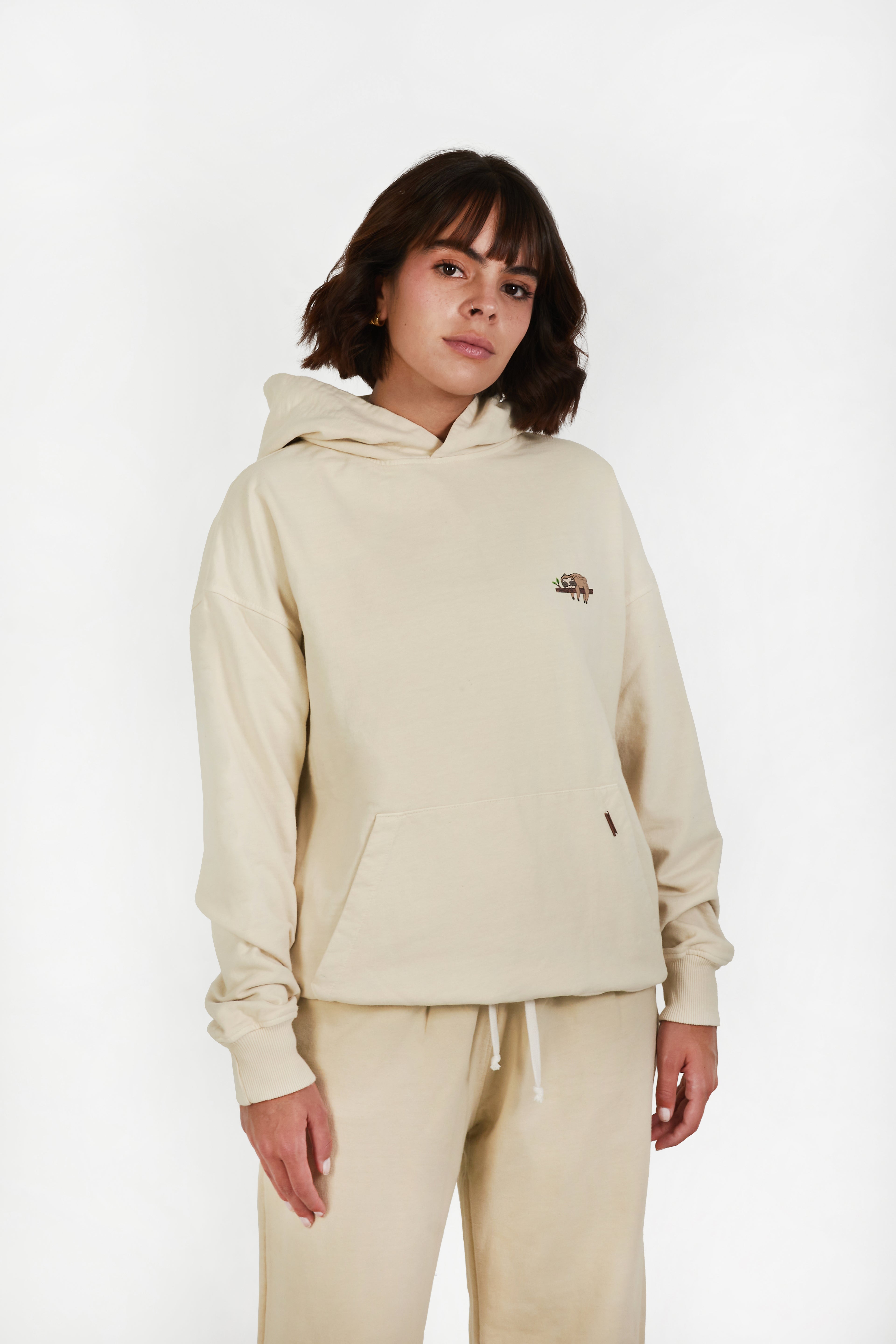 HOODIE BASIC UNISEX / CREAM - CIAMPINO