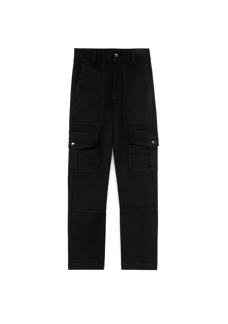 PURE2K BLACK CARGO PANTS - PURE