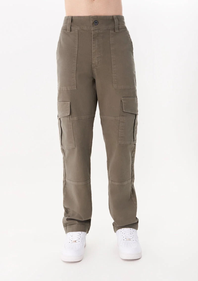 COLLEGE DARK GREEN CARGO PANTS - PURE