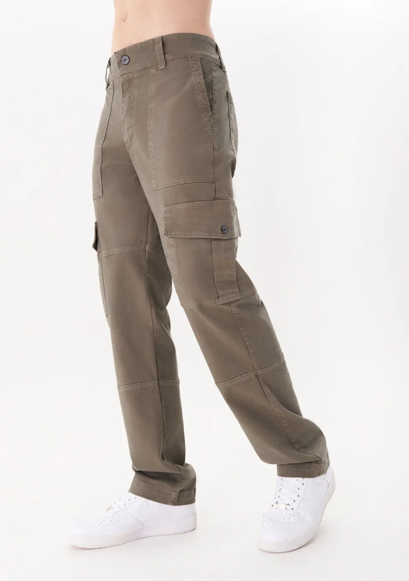 COLLEGE DARK GREEN CARGO PANTS - PURE