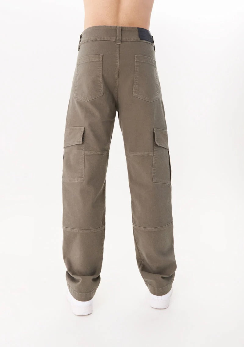 COLLEGE DARK GREEN CARGO PANTS - PURE