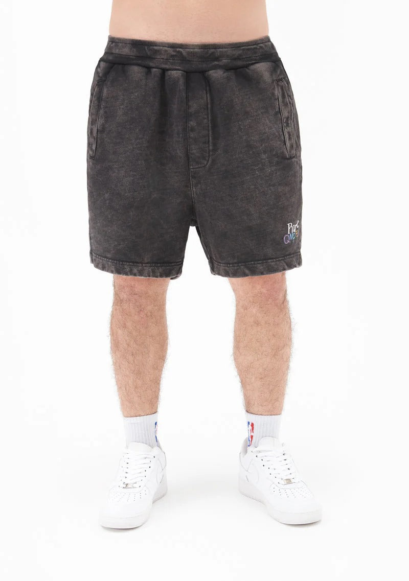 Q.M.P.E.V BLACK SHORTS - PURE