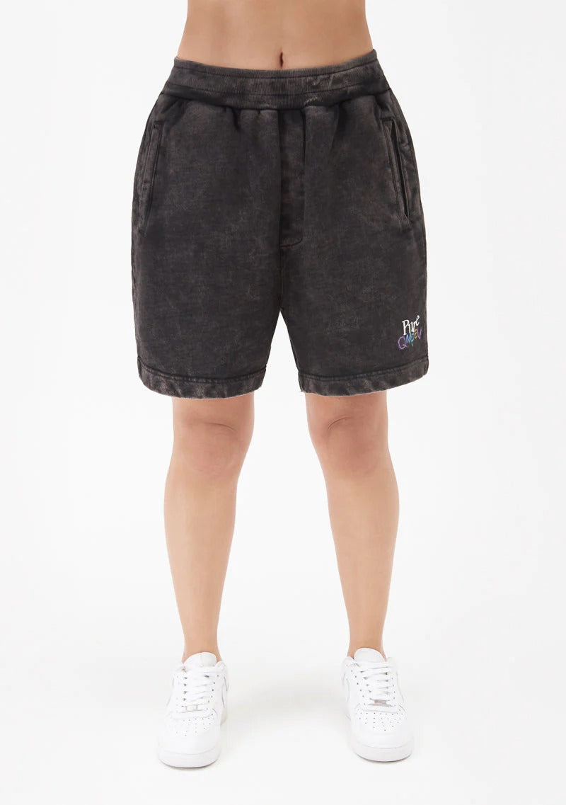 Q.M.P.E.V BLACK SHORTS - PURE