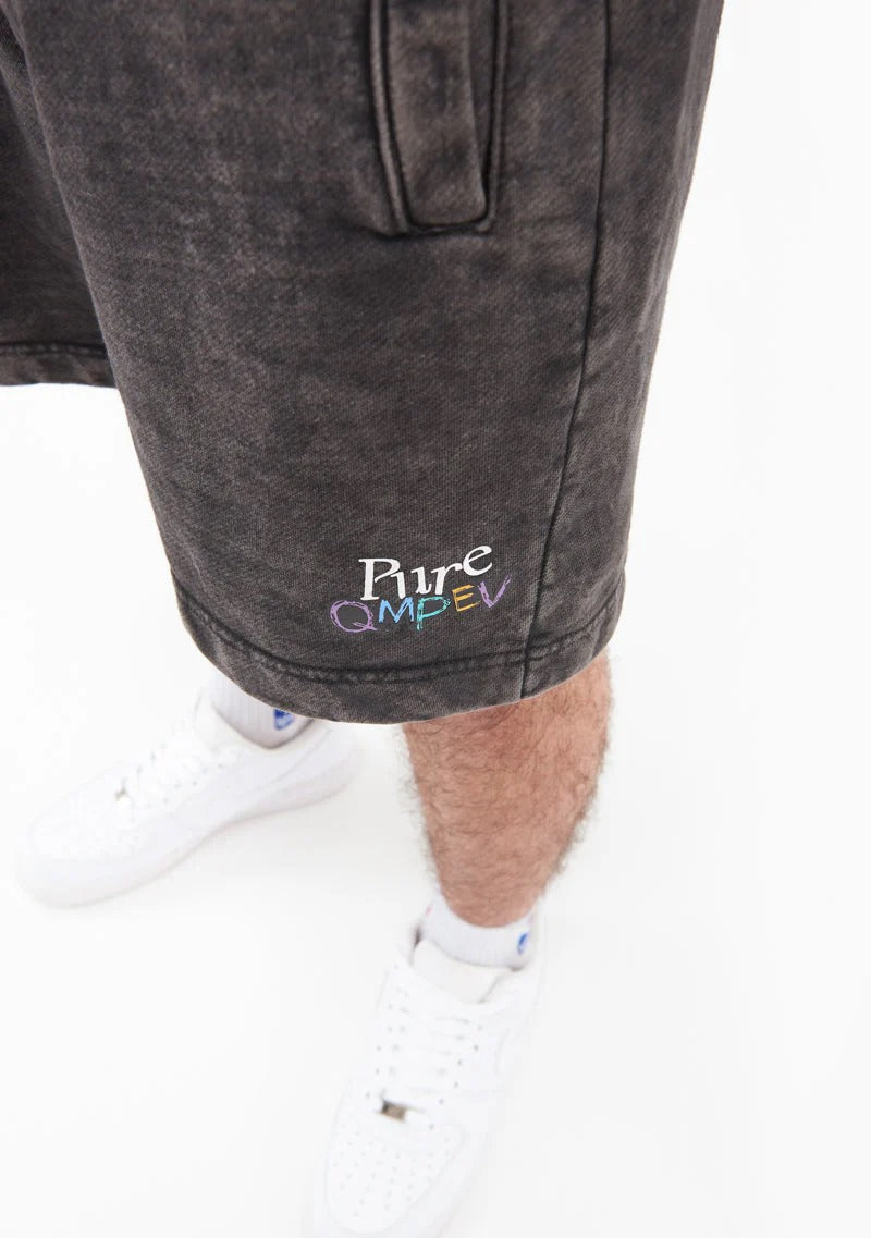 Q.M.P.E.V BLACK SHORTS - PURE