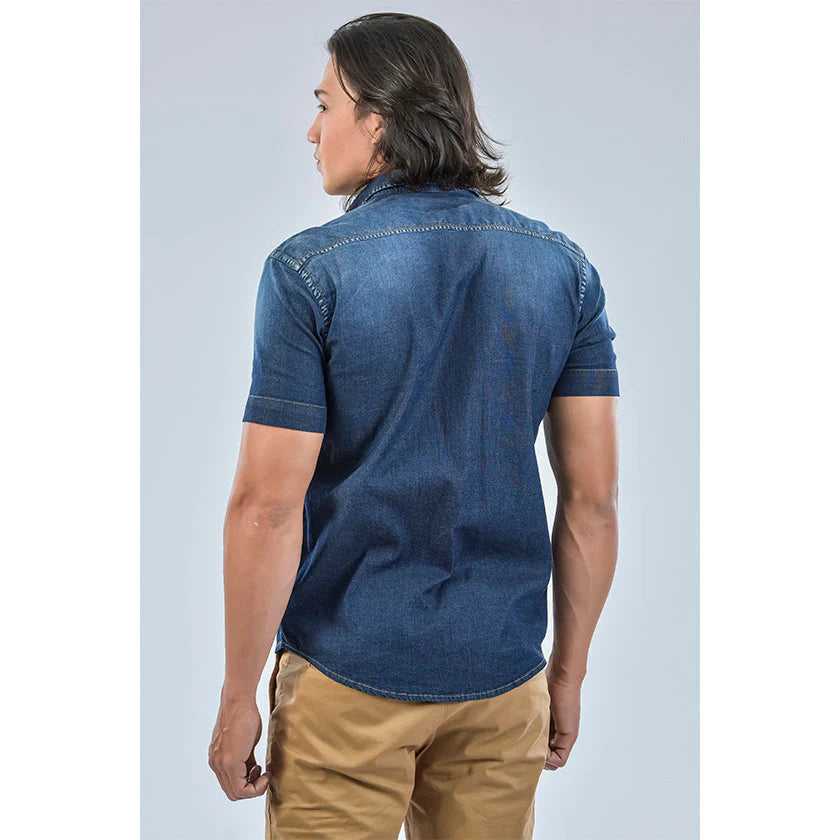 CAMISA MANGA CORTA DENIM  - ROOTT+CO