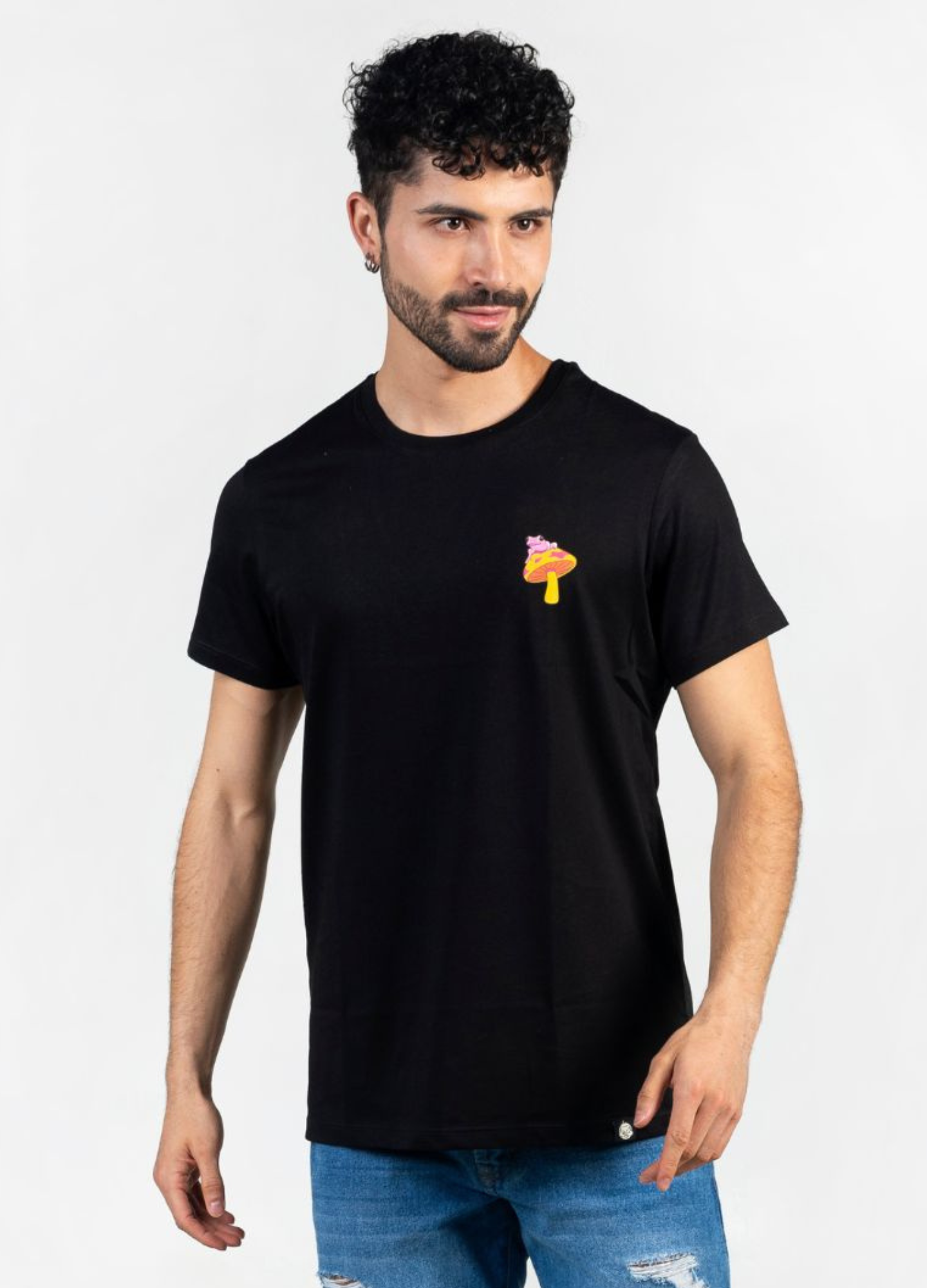 FUNGI T-SHIRT / NEGRO - CIAMPINO