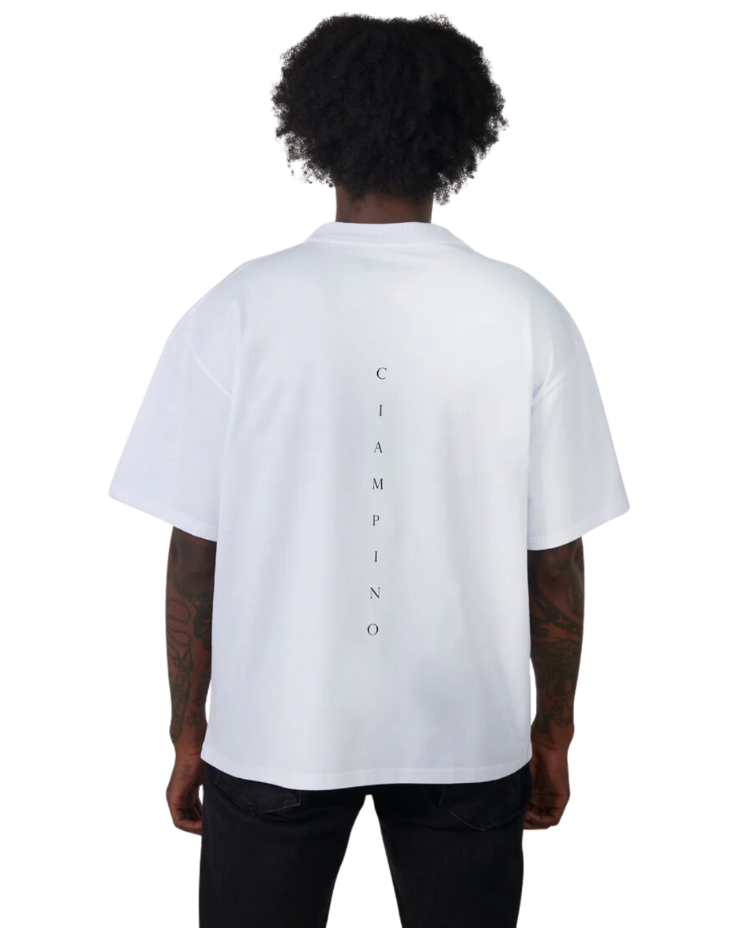 SIGNATURE NATURE GREEN T-SHIRT OVERSIZE / BLANCO - CIAMPINO